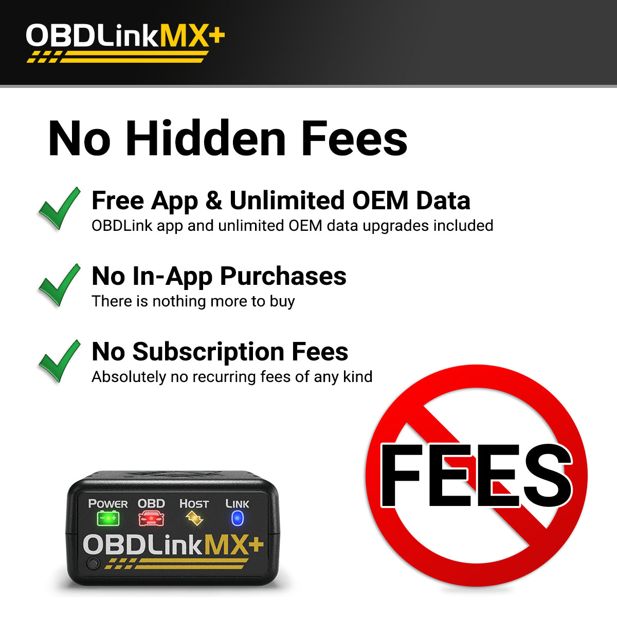OBDLink MX+ Professional Bluetooth OBD2 Scan Tool For iPhone, iPad, Android & Windows